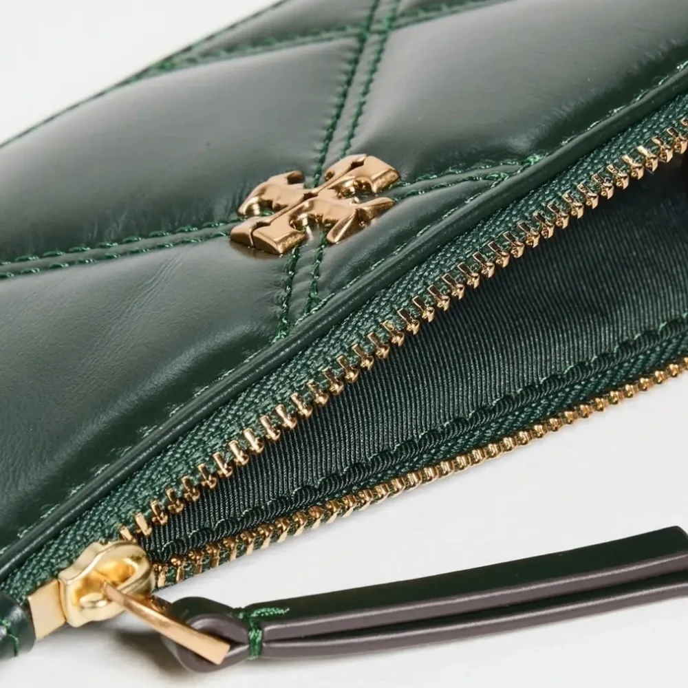 Tory Burch Kira Diamond Quilted Wallet Fir Tree - Picture 4 of 12